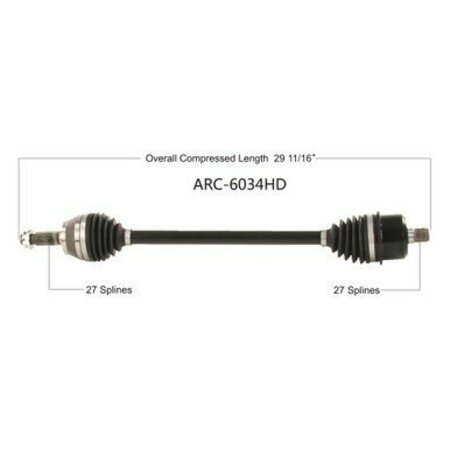 WIDE OPEN Heavy Duty CV Axle for ARCTIC HD FRONT L/R WILDCAT XX 18-20 ARC-6034HD